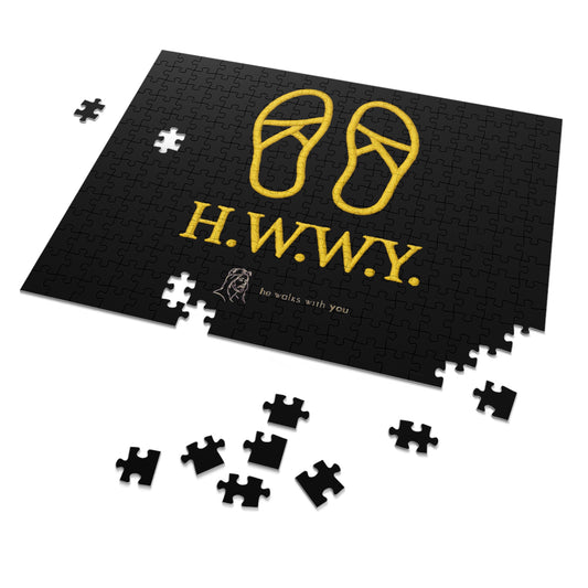 H.W.W.Y. Christian jigsaw puzzle with devotional artwork, uplifting family activity