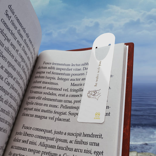 Elegant H.W.W.Y. metal bookmark with scripture design, thoughtful Christian gift for readers