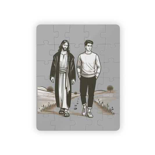 H.W.W.Y. Christian jigsaw puzzle with devotional artwork, uplifting family activity