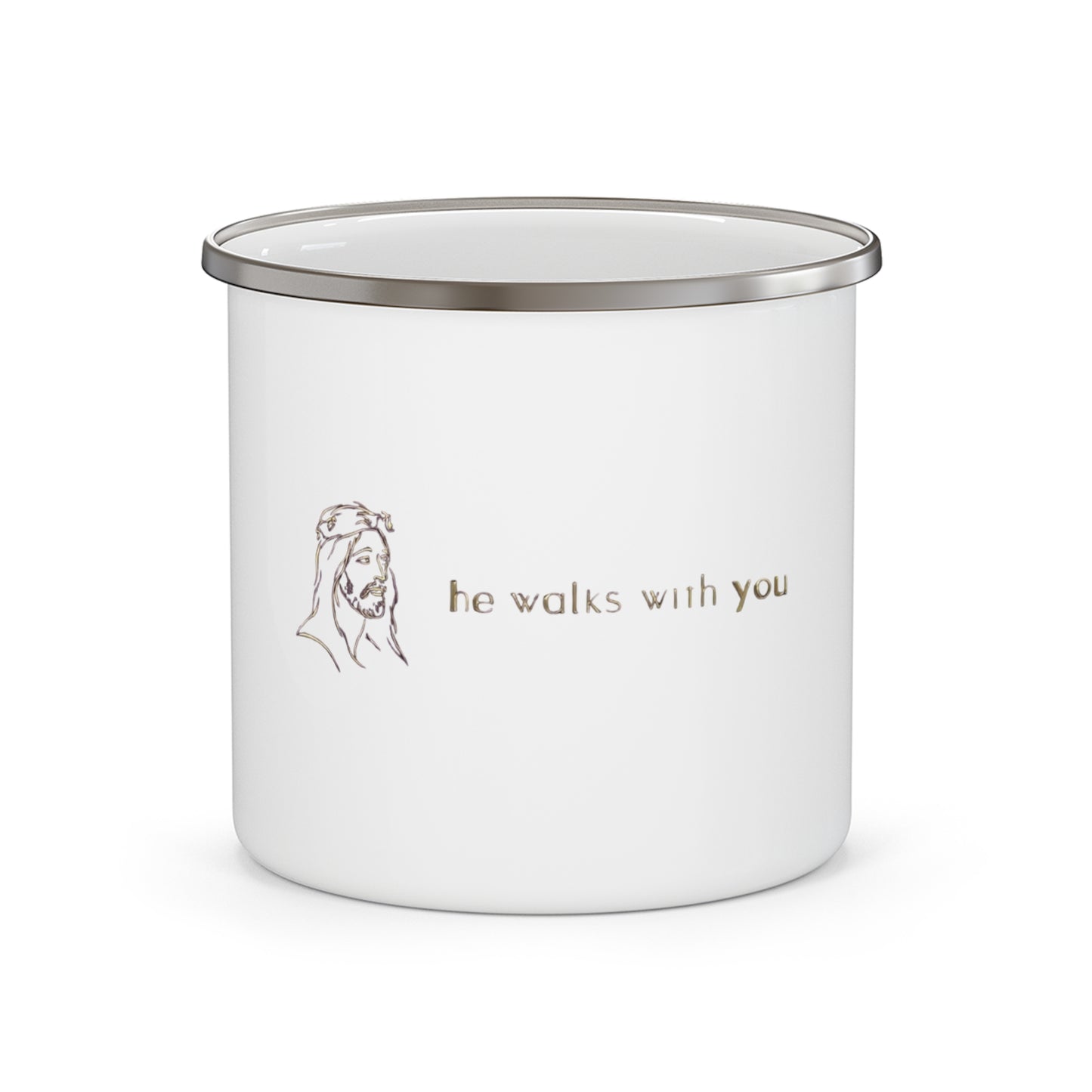 Christian faith-inspired H.W.W.Y. mug with sandals logo, perfect gift for believers